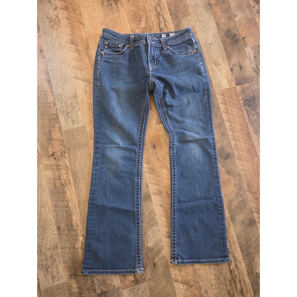 Miss Me Y2K Easy‎ Boot Dark Wash Embellished Bootcut Jeans Womens 29